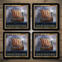 Load image into Gallery viewer, Personalised Bar Mats | Drip Mats | Custom Bar Runners | Longship