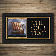 Load image into Gallery viewer, Personalised Bar Mats | Drip Mats | Custom Bar Runners | Longship