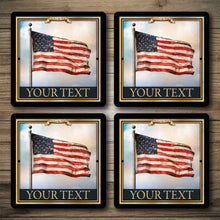 Load image into Gallery viewer, Personalised Bar Mats | Drip Mats | Custom Bar Runners | Old Glory