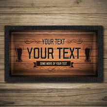 Load image into Gallery viewer, Personalised Bar Mats | Drip Mats | Custom Bar Runners | Old School