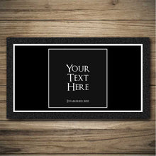 Load image into Gallery viewer, Personalised Bar Mats | Drip Mats | Custom Bar Runners | Piano Black