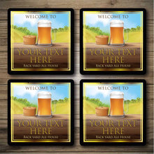 Load image into Gallery viewer, Personalised Bar Mats | Drip Mats | Custom Bar Runners | Pie & Pint