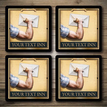 Load image into Gallery viewer, Personalised Bar Mats | Drip Mats | Custom Bar Runners | Plasters Arms
