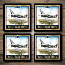 Load image into Gallery viewer, Personalised Bar Mats | Drip Mats | Custom Bar Runners | RAF Spitfire