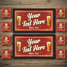 Load image into Gallery viewer, Personalised Bar Mats | Drip Mats | Custom Bar Runners | Sup it & See