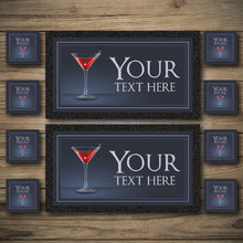 Load image into Gallery viewer, Personalised Bar Mats | Drip Mats | Custom Bar Runners | Cocktail Bar