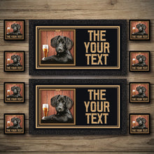 Load image into Gallery viewer, Personalised Bar Mats | Drip Mats | Custom Bar Runners | Dog House