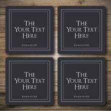 Load image into Gallery viewer, Personalised Bar Mats | Drip Mats | Custom Bar Runners | Modern Grey