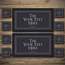 Load image into Gallery viewer, Personalised Bar Mats | Drip Mats | Custom Bar Runners | Modern Grey