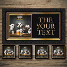 Load image into Gallery viewer, Personalised Bar Mats | Drip Mats | Custom Bar Runners | Three Dogs