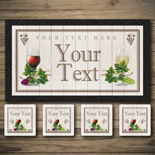 Load image into Gallery viewer, Personalised Bar Mats | Drip Mats | Custom Bar Runners | Wine Bar