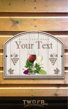 Load image into Gallery viewer, Best Wine Bar Personalised Bar Sign Custom Signs from Twofb.com Pub signs for sheds