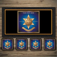 Load image into Gallery viewer, Burma star medal bar runner, beer mats, bar coasters.