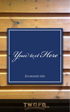 Load image into Gallery viewer, Cafe del Bar Personalised Bar Sign Custom Signs from Twofb.com Gin Bar Sign