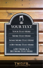 Charger l'image dans la galerie, Chalkboard Style Personalised Bar Sign Custom Signs from Twofb.com signs for bars