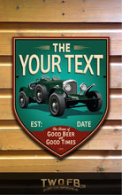 Load image into Gallery viewer, 1930s Bentley Bar Sign | Vintage Bar Sign | Pub Signs | funny bar sign | Hanging Signs | Bar Sign