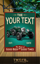 Load image into Gallery viewer, 1930s Bentley Bar Sign | Vintage Bar Sign | Pub Signs | funny bar sign | Hanging Signs | Bar Sign