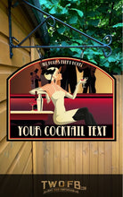 Load image into Gallery viewer, Cocktail Hour Bar Sign | Personalised Bar Sign | Gin Bar Sign