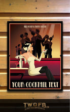Load image into Gallery viewer, Cocktail Hour Bar Sign | Personalised Bar Sign | Gin Bar Sign