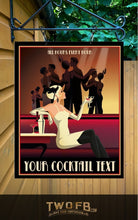 Load image into Gallery viewer, Cocktail Hour Bar Sign | Personalised Bar Sign | Gin Bar Sign