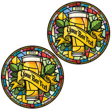 Load image into Gallery viewer, Glass Beer Window Vinyl | Stained Glass | Bar signs | Pub Signs