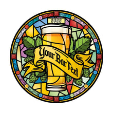 Load image into Gallery viewer, Glass Beer Window Vinyl | Stained Glass | Bar signs | Pub Signs