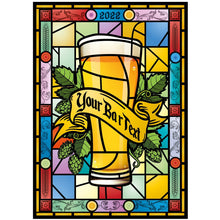 Load image into Gallery viewer, Glass Beer Window Vinyl | Stained Glass | Bar signs | Pub Signs
