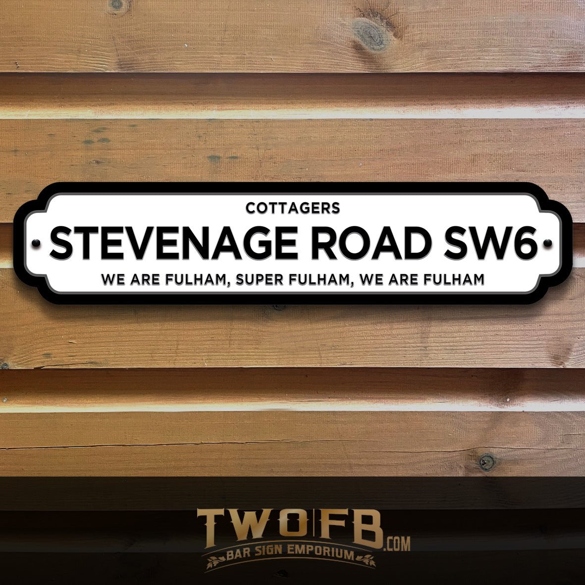 Cottagers Road Sign Custom Signs from Twofb.com signs for bars