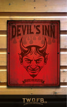 Load image into Gallery viewer, Devil's Inn Personalised Bar Sign Custom Pub Signs from Twofb.com Custom made bar signs