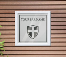 Load image into Gallery viewer, England logo - Frosted window graphics. Bar &amp; Cafe style window Decals
