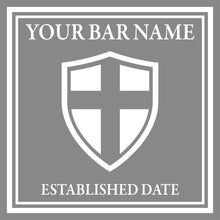 Load image into Gallery viewer, England logo - Frosted window graphics. Bar & Cafe style window Decals