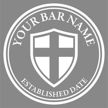 Load image into Gallery viewer, England logo - Frosted window graphics. Bar & Cafe style window Decals