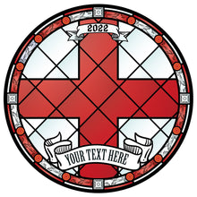 Load image into Gallery viewer, England Window Vinyl | Stained Glass | Custom window decals