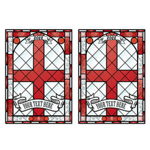 Load image into Gallery viewer, England Window Vinyl | Stained Glass | Custom window decals