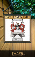 Load image into Gallery viewer, Family Crest Bar Sign | Pub Sign | Coat Of Arms Sign