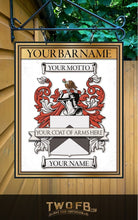 Load image into Gallery viewer, Family Crest Bar Sign | Pub Sign | Coat Of Arms Sign
