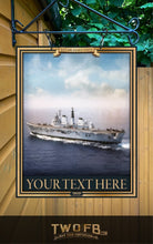 Load image into Gallery viewer, Army Pub Sign/Navy Pub Sign/RAF PubSign/Home bar sign/Pub sign for outside/Custom pub sign/Home Bar/Pub Décor/Military Bar Signs/Custom Bar signs/Barsigns UK/ Man Cave/ Mess Sign/ Bar Runner/ Beer Mats/ Hanging pub sign/ Custom sign/ Garden Signs/Pub signs