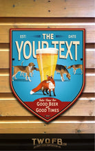 Load image into Gallery viewer, Fox & Hounds | Vintage Bar Sign | Pub Signs | funny bar sign | Hanging Signs | Bar Sign