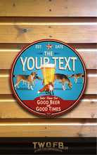 Load image into Gallery viewer, Fox & Hounds | Vintage Bar Sign | Pub Signs | funny bar sign | Hanging Signs | Bar Sign