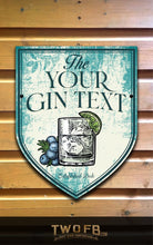Load image into Gallery viewer, Gin Bar Sign/Pub Sign/Bar Sign/Home bar sign/Pub sign for outside/Custom pub sign/Home Bar/Pub Décor/Military Bar Signs/Custom Bar signs/Barsigns UK/ Man Cave/ Mess Sign/ Bar Runner/ Beer Mats/ Hanging pub sign/ Custom sign/ Garden Signs/Pub signs