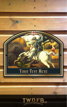Load image into Gallery viewer, George &amp; The Dragon Personalised Home Bar Sign Custom Signs from Twofb.com custom bar signs

