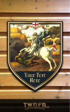 Load image into Gallery viewer, George &amp; The Dragon Personalised Home Bar Sign Custom Signs from Twofb.com pub signage
