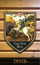Load image into Gallery viewer, George & The Dragon Personalised Home Bar Sign Custom Signs from Twofb.com pub signage