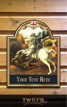 Load image into Gallery viewer, George & The Dragon Personalised Home Bar Sign Custom Signs from Twofb.com bar signs .co.uk