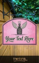 Load image into Gallery viewer, Gin Angel Personalised Gin Bar Sign Custom Signs from Twofb.com Hanging Pub Sign