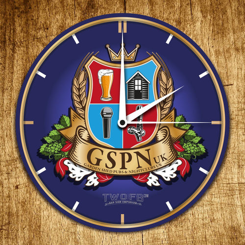GSPN - Bar Room Clock Custom Signs from Twofb.com signs for bars