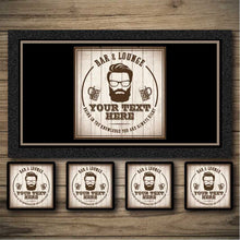 Lade das Bild in den Galerie-Viewer, Hipster custom bar runner, personalised beer mats, bar coasters