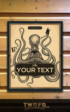 Load image into Gallery viewer, Home Bar Kraken Personalised Bar Sign Custom Signs from Twofb.com signs for bars