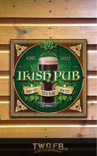 Load image into Gallery viewer, Irish Pub Personalised Bar Sign Custom Signs from Twofb.com Hanging pub sign