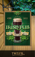 Load image into Gallery viewer, Irish Pub Personalised Bar Sign Custom Signs from Twofb.com Retro Bar sign